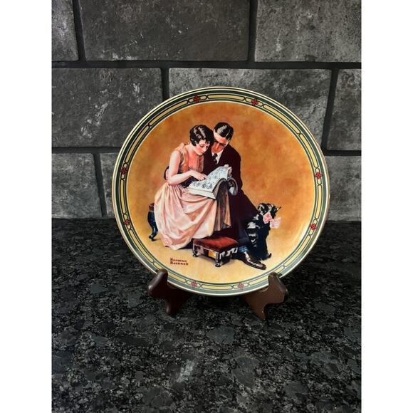 Rockwell's American Dream "A Couple's Commitment" Knowles Ltd Ed #84-R70-7.2 - Picture 1 of 4